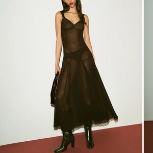Reformation Narcissa sheer dress sz 8 BRAND NEW